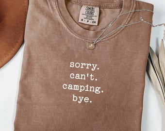 Comfort Colors® Funny Camping Shirt, Nature Lover Tee, Summer Vacation Graphic Tee, Camp Trip Shirt, Gift for Outdoor Adventure Lover