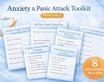 Bundel met werkbladen voor angstverlichting