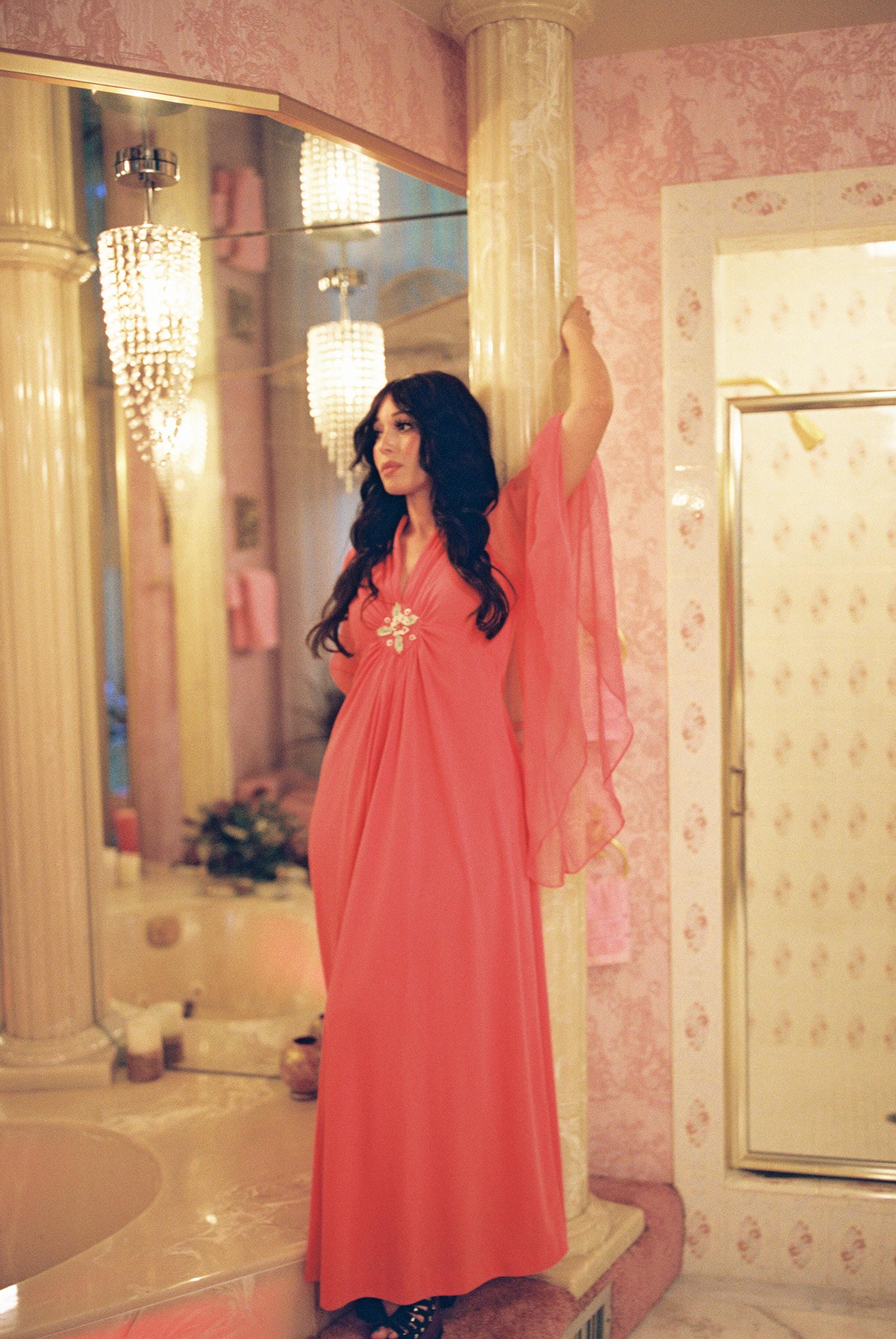 Coral Flowy Dress - Etsy