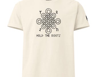 Celtic Dara Knot Shirt | Oak Tree Roots Symbol | Viking Runes Tee | Othala Algiz Graphic | Ancestry Heritage Gift |  Strength Symbol