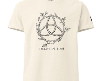 Celtic Triskelion Energy Symbol T-Shirt • Vintage Oversized Unisex Tee