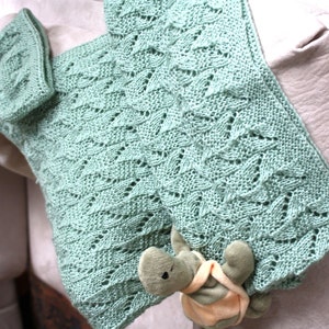 Coperta e cappello per bebè, PDF modello lavoro a maglia, Coperta e cappello per bebè Amy
