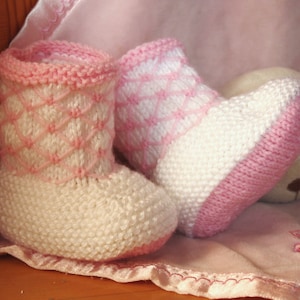 Baby Booties, Knitting Pattern, PDF download