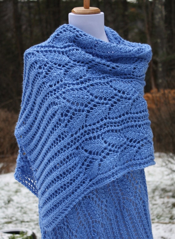 マフラー・ストール mellotory 100% Cashmere Crochet Shawl Muffler (Sky Blue) CASHMERE 100%] カシミアショールマフラー (SKY BLUE
