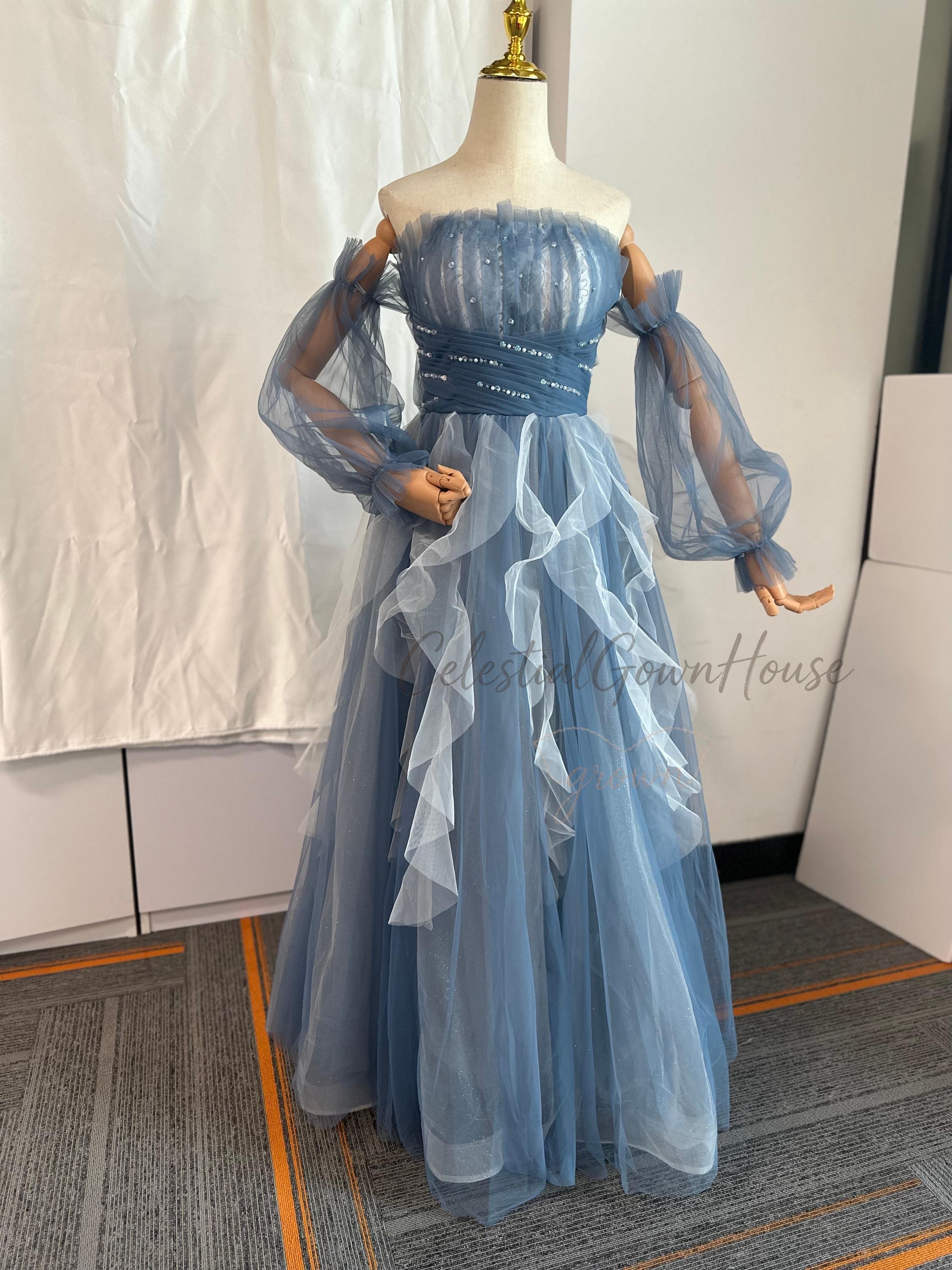 Blue Ombre Formal Dress - Etsy