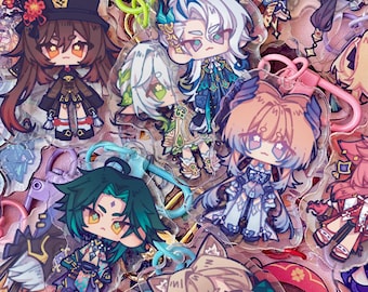 Genshin - Acrylic Charms/Keychains (All characters!)
