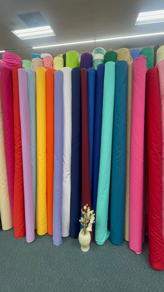 60” Poly Cotton Broadcloth Fabric by the yard
