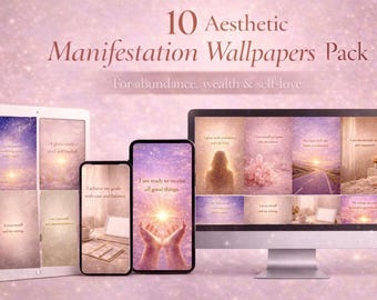 iPad Wallpaper | Manifestation Affirmations (Digital Download) SoftPixellea
