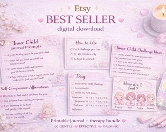 Inner Child Healing Bundle | Printable Therapy Journal | Self ...