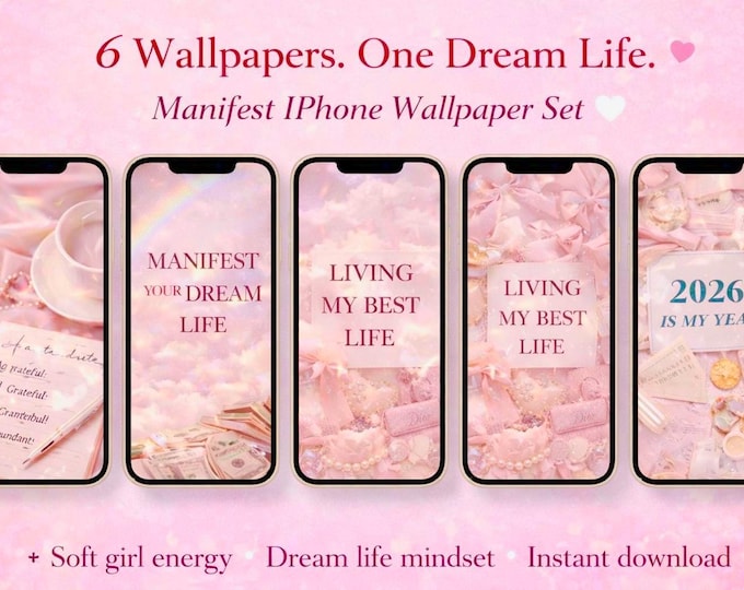 Manifest iPhone Wallpaper Set | Dreamy (Digital Download) | SoftPixellea