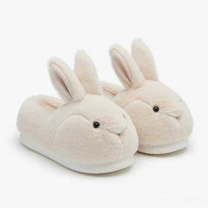 Plush Bunny Slippers: Ultra-Soft Indoor House Shoes for Cozy Winter Comfort