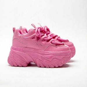 SoftSlipsy White Chunky Platform Sneakers Women | Minimalist Daily Trainers, Elevated Comfort