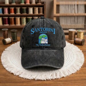 Santorini Baseball Cap - Etsy display picture 3