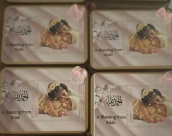 Aqeeqah Ceremony Tin box,Party favor