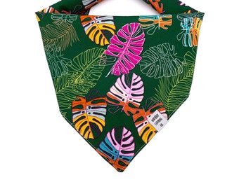 Monstera Jungle Dog Bandana