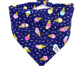 Ice Cream Dog Bandana