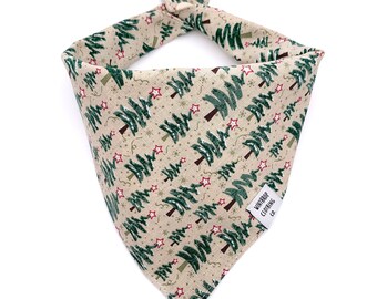 Christmas Tree Bandana - Christmas Dog Bandana - Xmas Dog Bandana