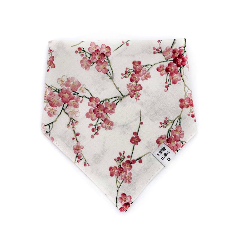 Cherry Blossom Dog Bandana Japanese Cherry Blossoms Washington D.C. Cherry Blossoms Dog Bandana imagen 2