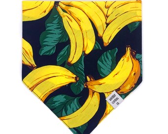 Banana Dog Bandana - Tropical Dog Bandana - Summer Dog Bandana - Bananas