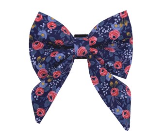 Very Peri Sailor Dog Bow