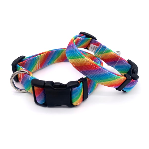 Rainbow Dog Collar Etsy