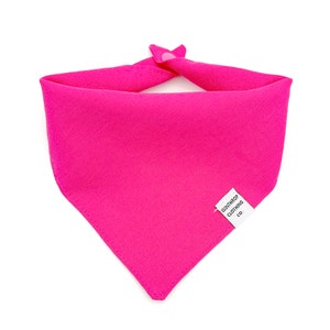 Hot Pink Dog Bandana image 1