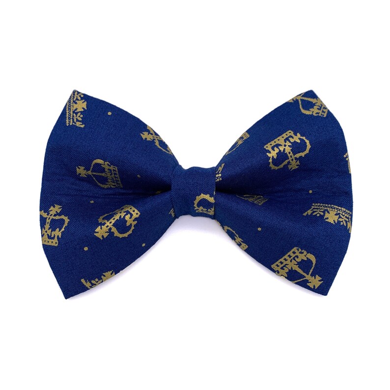 Gold Crown Dog Bow Tie Jubilee Dog Bow Tie image 1