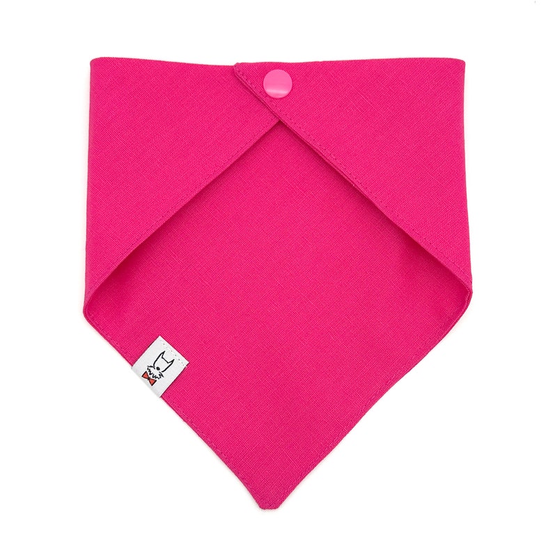 Hot Pink Dog Bandana image 2