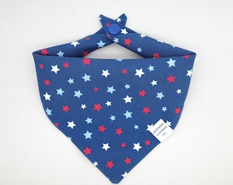 Red White and Blue Stars Dog Bandana