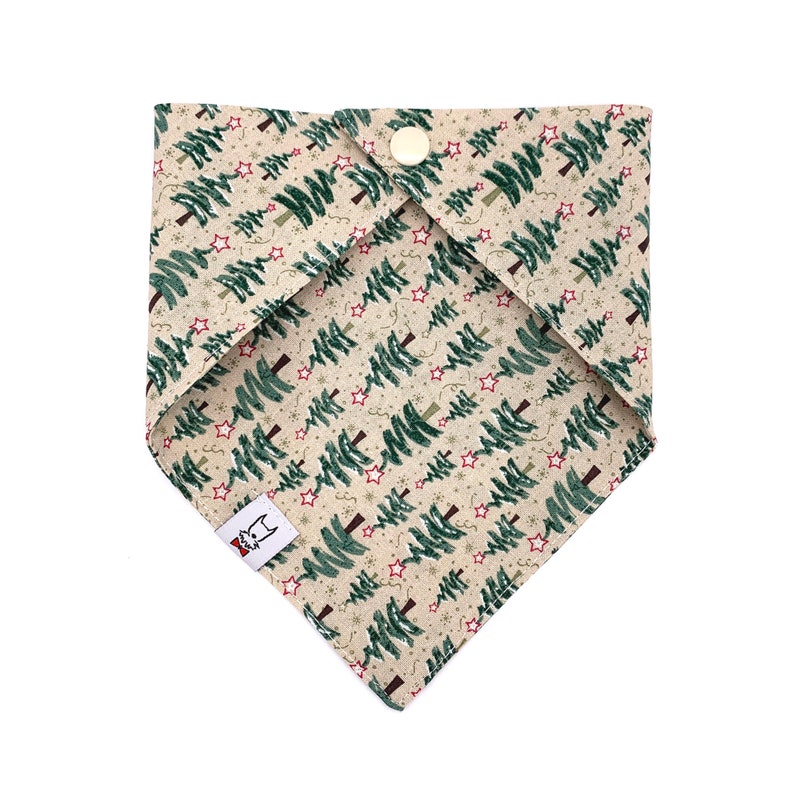 Christmas Tree Bandana Christmas Dog Bandana Xmas Dog Bandana image 2