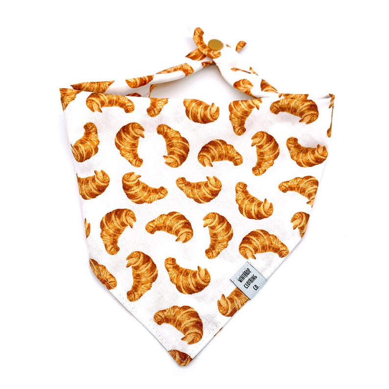 Bandana per cani croissant Bianco