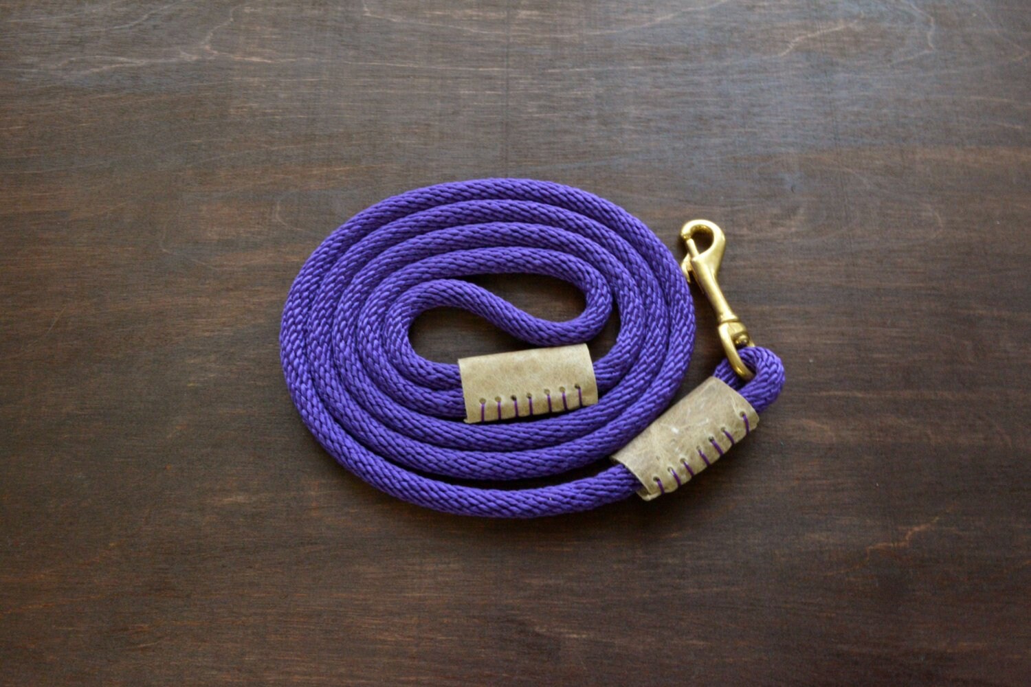 Purple Dog Leash Rope Dog Leash Dog Lead Etsy