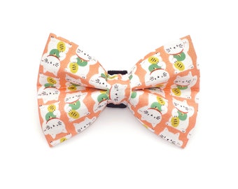 Lucky Cat Dog Bow Tie