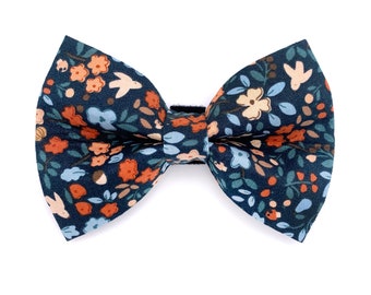 Fleur Dog Bow Tie