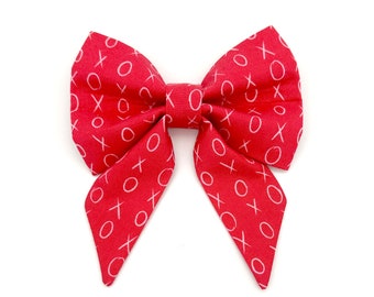 Hugs and Kisses Sailor Dog Bow