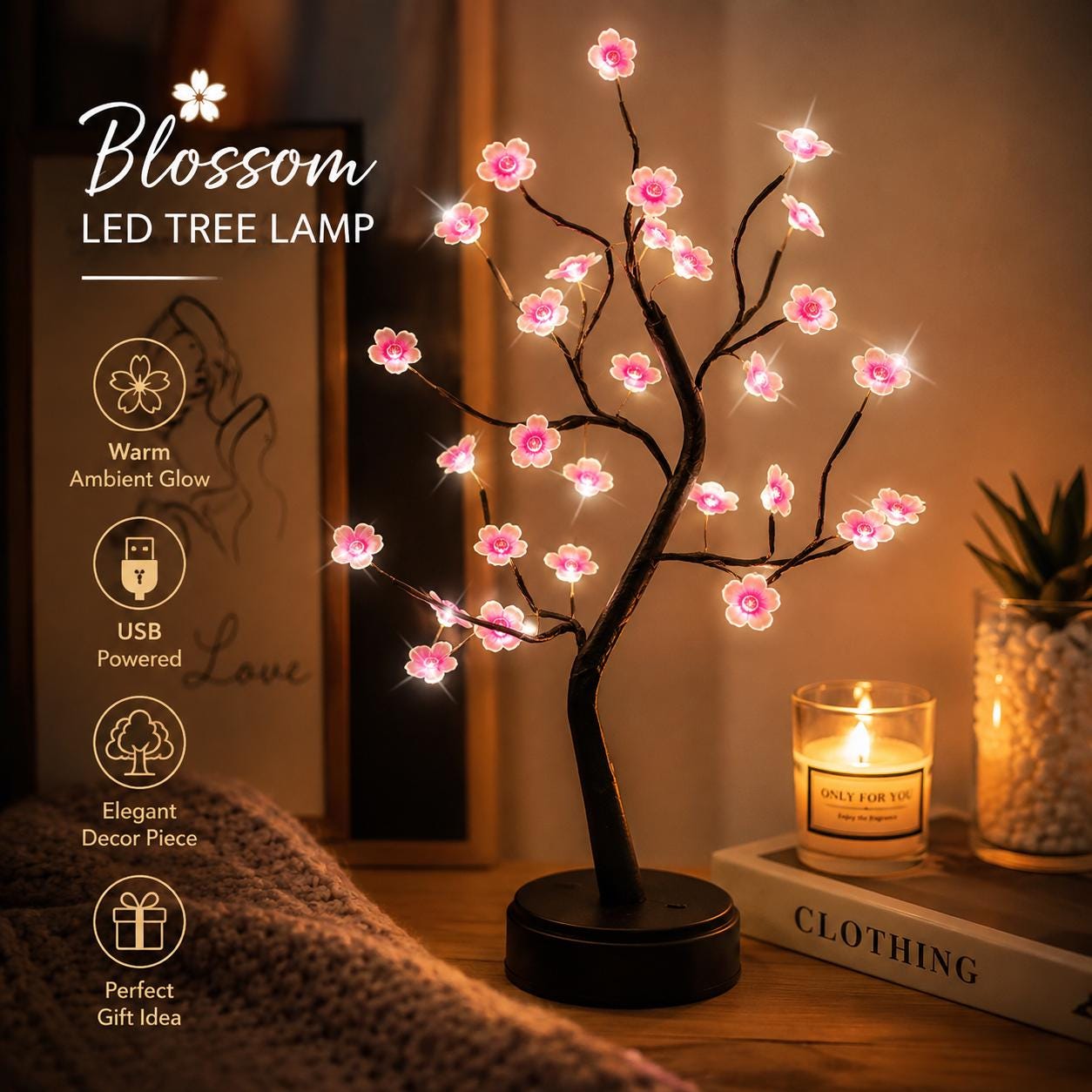 SAKURA HUG SAKURA RAY LEDライト Sakura Lamp - Etsy