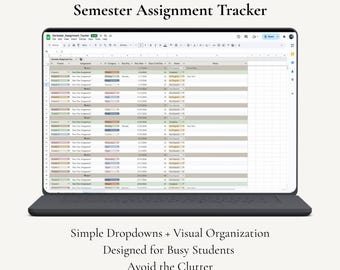 Digital Student Planner | Semester Assignment Tracker