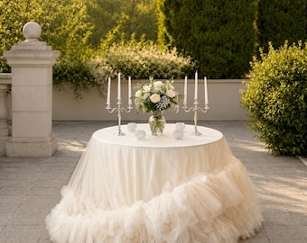 Personnalisation pour Nappe de luxe à deux niveaux pour réception de mariage
