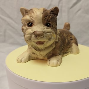 Vintage Yorkshire Terrier Dog Figurine, Made in Japan, UCTCI Label