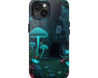 Glowing Mushroom Forest Tough Phone Case | Fairy Tale, Magic Woods