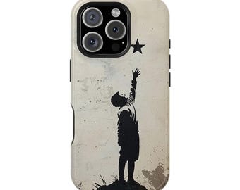 Boy Reaching for Star phone case | Impact-Resistant Case