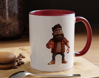 FathersDay Character Mug | Love You Dad Accent Coffee Mug 11oz 15oz