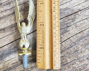 Small Metal Eagle Trophy Topper, Salvaged Trophy Topper, Soft Gold in Color, Altered Art Supplies, Craft Supplies, #3099