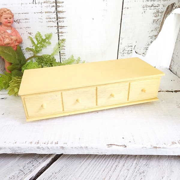 Vintage Susy Goose Storage Cabinet, Plastic, Child's Pretend Play Furniture, Doll Furniture, Aged, Collectible Vintage Toy Cabinet, #3764