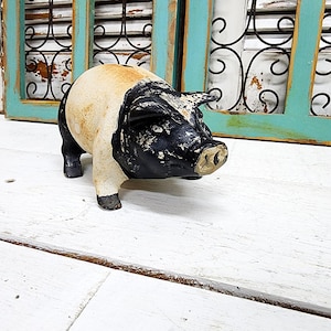 Cast Iron Pig Bank - Etsy