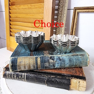 Choice Fluted Tart Molds for Supplies, Altered Art, Crafting, Assemblage, Baking, #5460