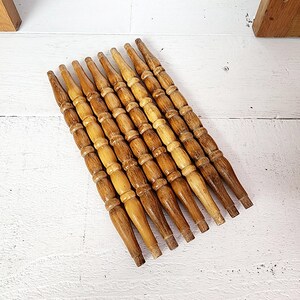 Lot De 10 Broches En Bois – Vintage – Récupération Architecturale – 26 Pouces