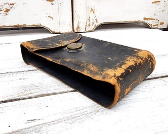 Vintage Tattered Kodak Camera Case - Missing One Side, AS IS, Altered Art Supplies, Mixed Media Art, #5672