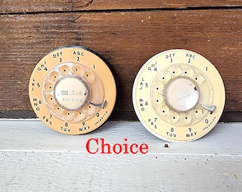 Choice Vintage Rotary Phone Dial, Assemblage Art Supplies, Supplies, Salvaged Phone Parts, Altered Art Supplies, #5714
