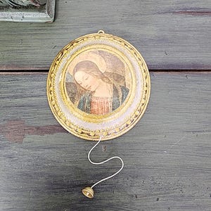 Vintage Florentine Reuge Swiss Movement Wall Music Box, DOES NOT WORK, Vintage Wall Decor, Wood, Collectible, Made in Switzerland, #4806